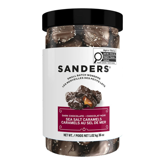 Sanders Dark Chocolate Sea Salt Caramels, 1.02 kg