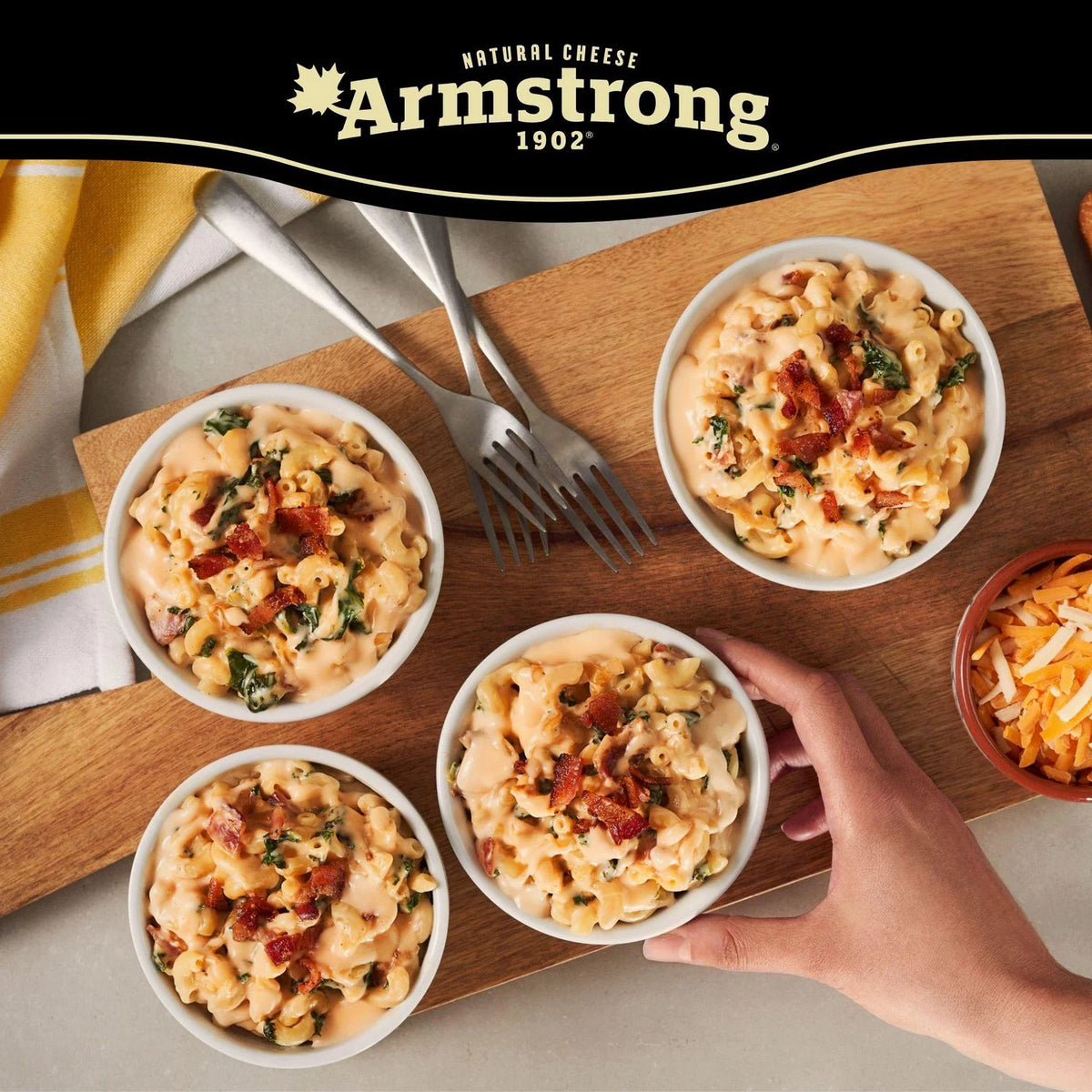 Armstrong Triple Cheddar Shredded Cheese, 320 g