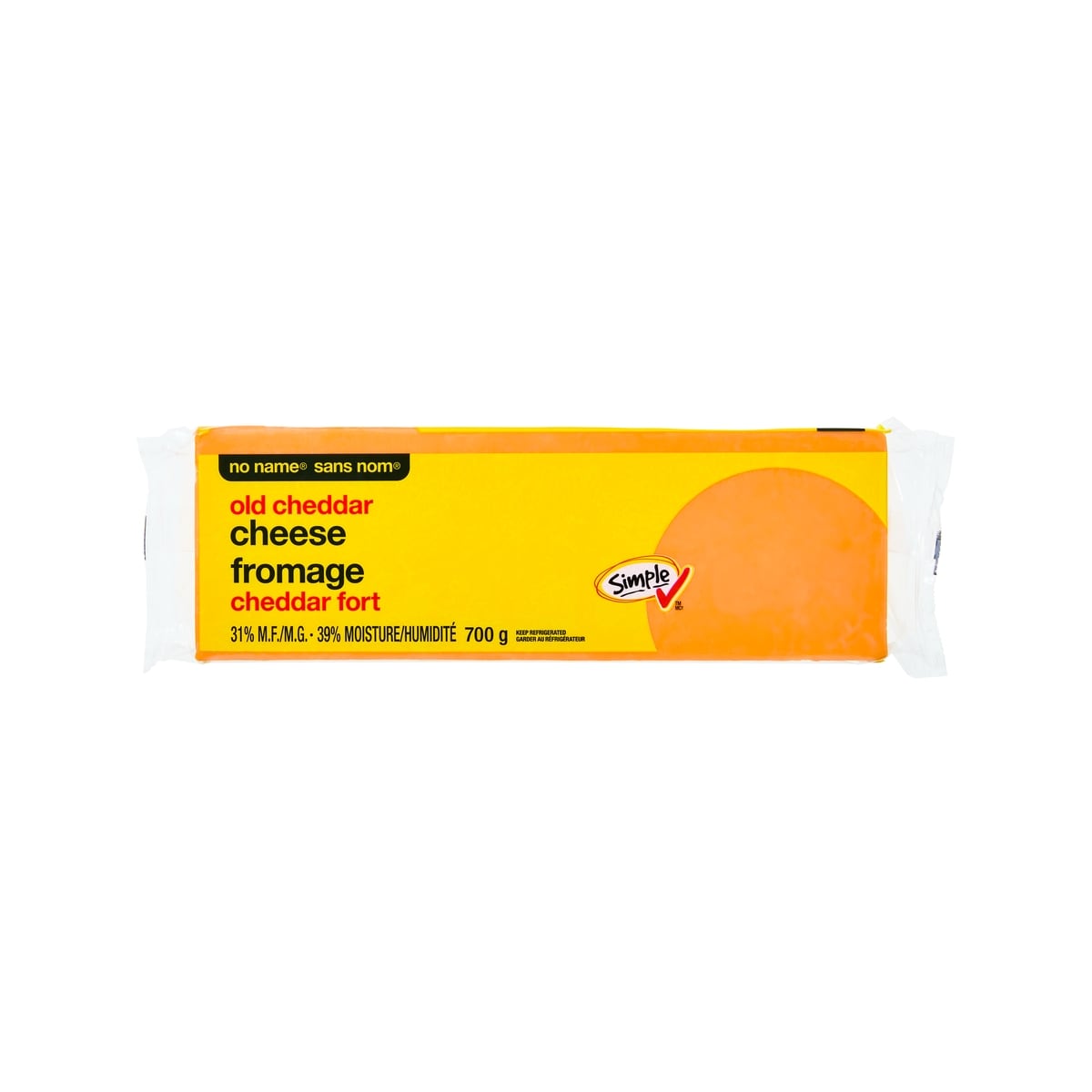 No Name Old Cheddar Cheese, 700 g