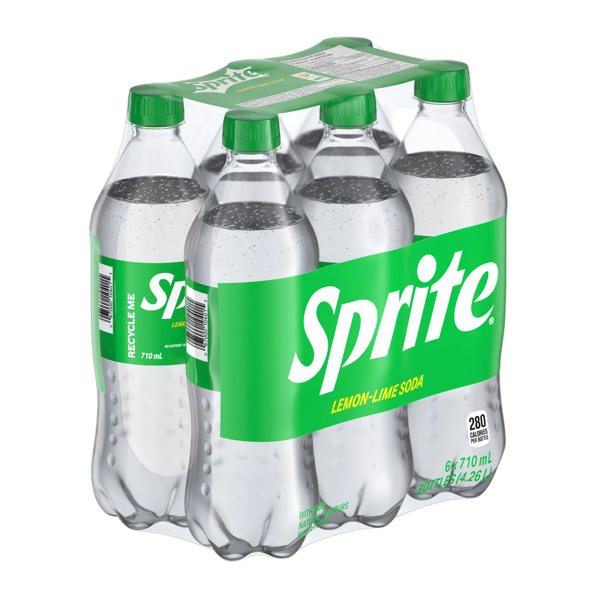 Sprite Lemon-Lime Soda Pop Bottles, 6 × 710 mL