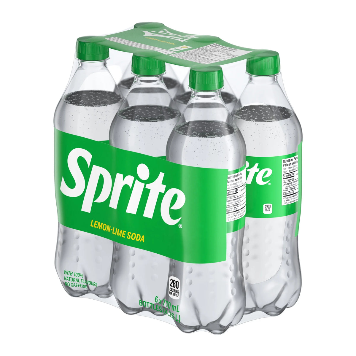Sprite Lemon-Lime Soda Pop Bottles, 6 × 710 mL