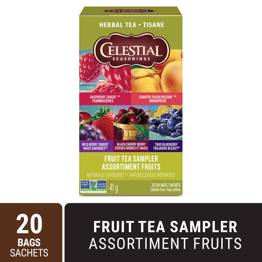 Celestial Seasonings Fruit Sampler Herbal Tea, 41 g