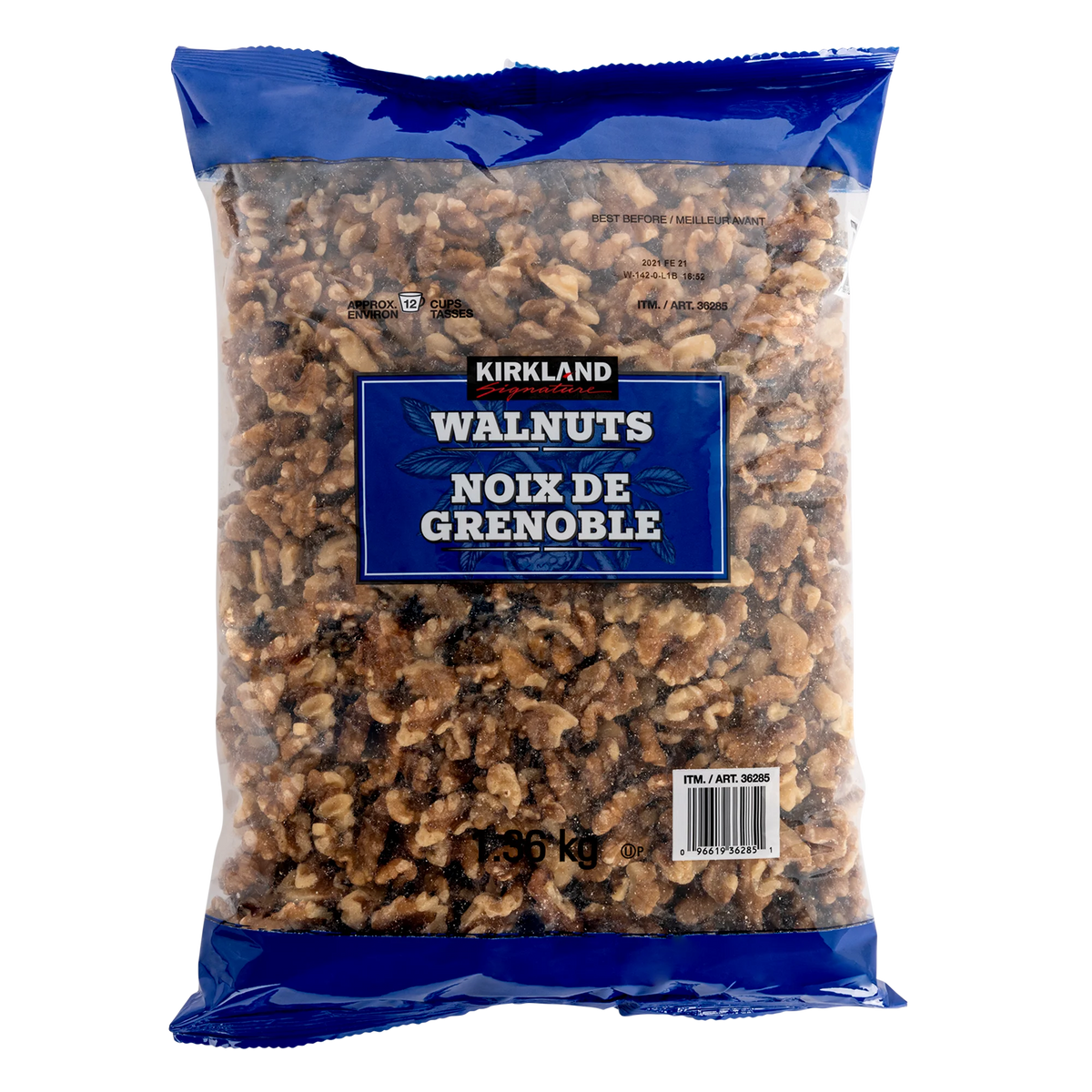 Kirkland Signature Shelled Walnuts, 1.36 kg