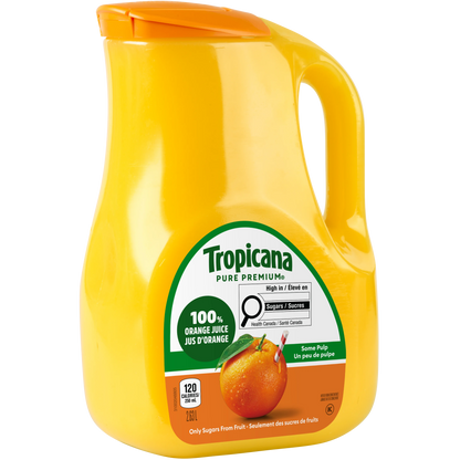Tropicana 100% Pure Orange Juice With Some Pulp, 2.63 L