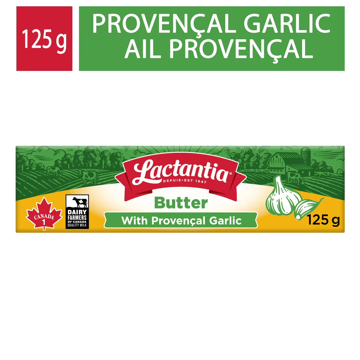 Lactantia Provençal Garlic Butter, 125 g