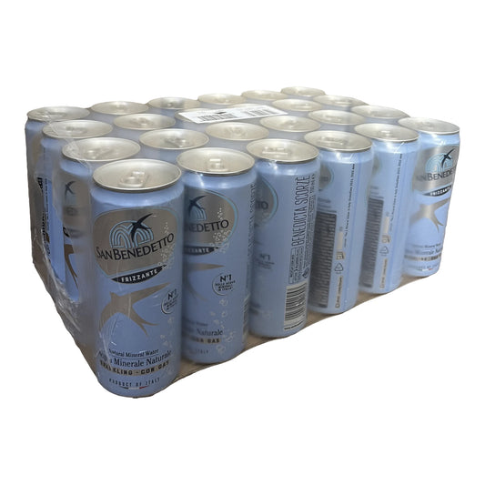 San Benedetto Carbonated Sparkling Natural Spring Water, 24 × 330 mL