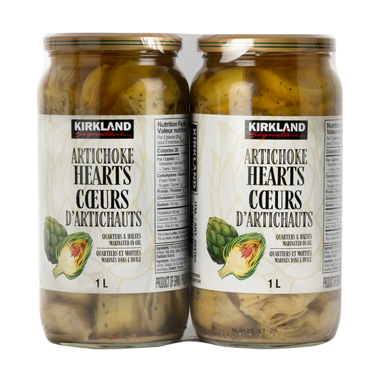 Kirkland Signature Artichoke Hearts in Oil, 2 × 1 L