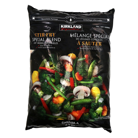 Kirkland Signature Frozen Stir-Fry Vegetable Special Blend, 2.5 kg