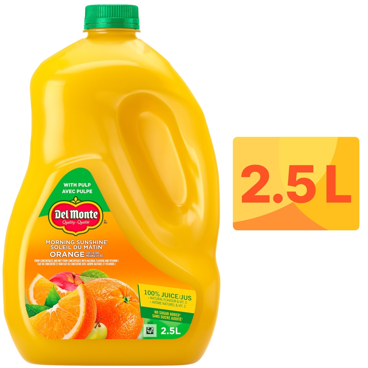 Del Monte Morning Sunshine Orange Juice Blend with Pulp, 2.5 L