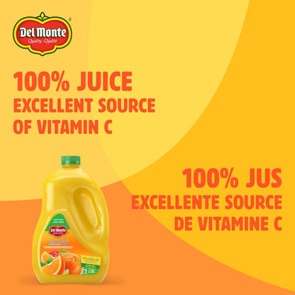 Del Monte Morning Sunshine Orange Juice Blend with Pulp, 2.5 L