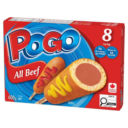 Pogo All Beef Frozen Corn Dogs 8 Pack, 600 g