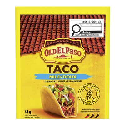 Old El Paso Mild Taco Seasoning Mix, 24 g