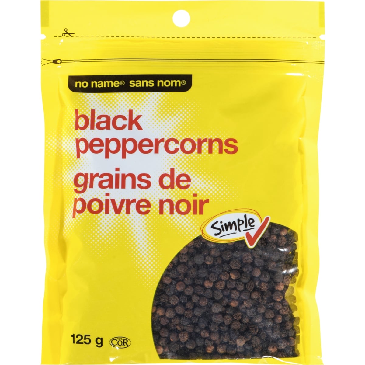 No name Black Peppercorns, 125 g