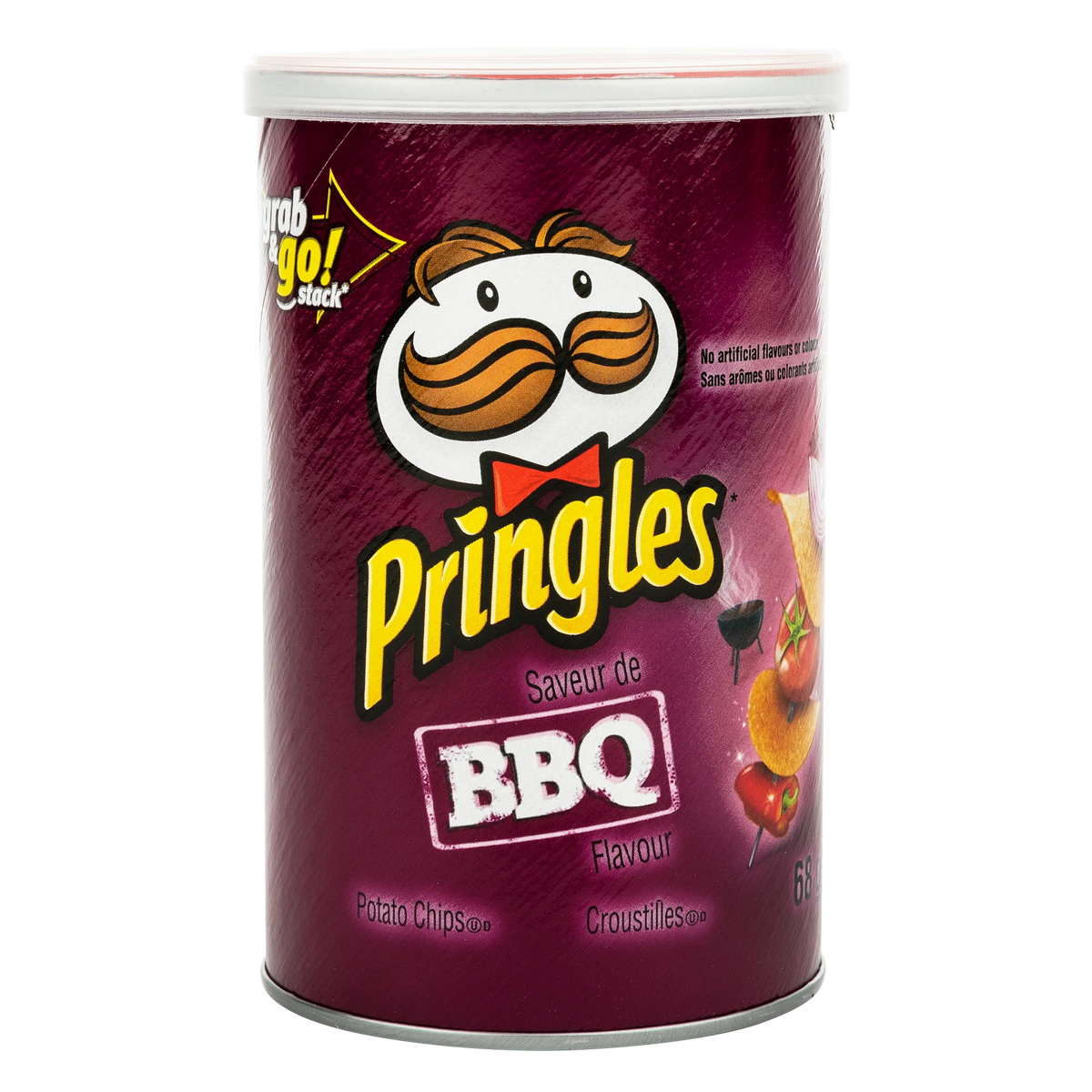 Pringles BBQ Potato Chips, 12 × 68 g