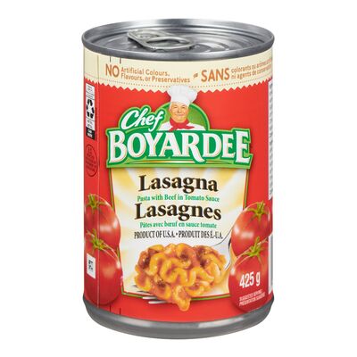 Chef Boyardee Lasagna with Beef in Tomato Sauce, 425 g