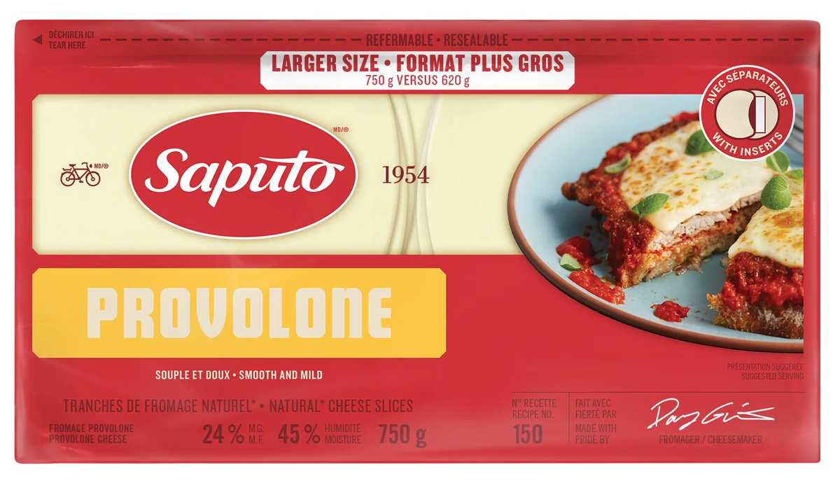 Saputo Sliced Provolone, 750 g