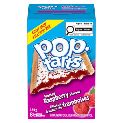 Pop-Tarts Frosted Raspberry Toaster Pastries, 8 Pastries, 384 g