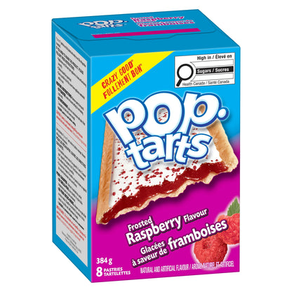 Pop-Tarts Frosted Raspberry Toaster Pastries, 8 Pastries, 384 g