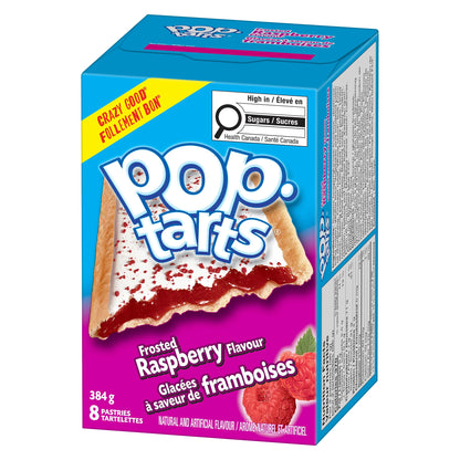 Pop-Tarts Frosted Raspberry Toaster Pastries, 8 Pastries, 384 g