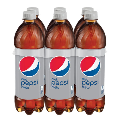 Diet Pepsi Cola Bottles, 6 × 710 mL