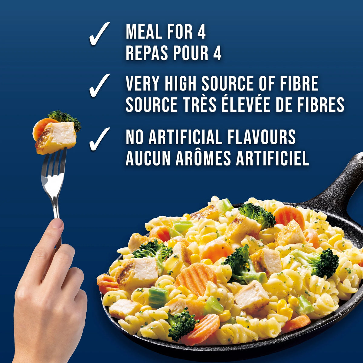 Swanson Garlic Chicken Frozen Skillet Meal, 1.19 kg