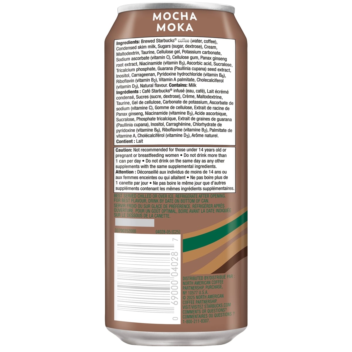 Starbucks Doubleshot Mocha Coffee + Energy Beverage, 444 mL