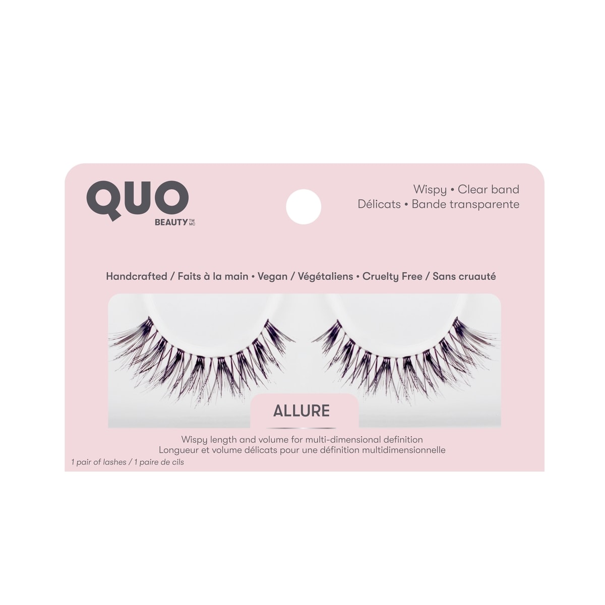 Quo Beauty Allure False Lashes, 1 Pair