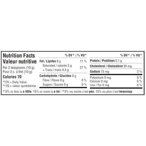 Natrel Organic Salted Butter, 250 g