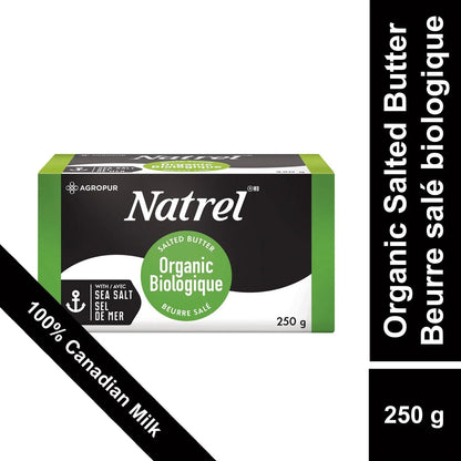 Natrel Organic Salted Butter, 250 g
