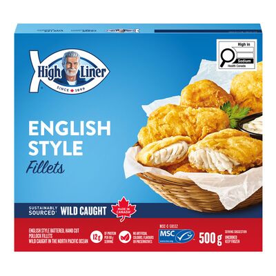 High Liner English-Style Battered Fish Fillets, 500 g