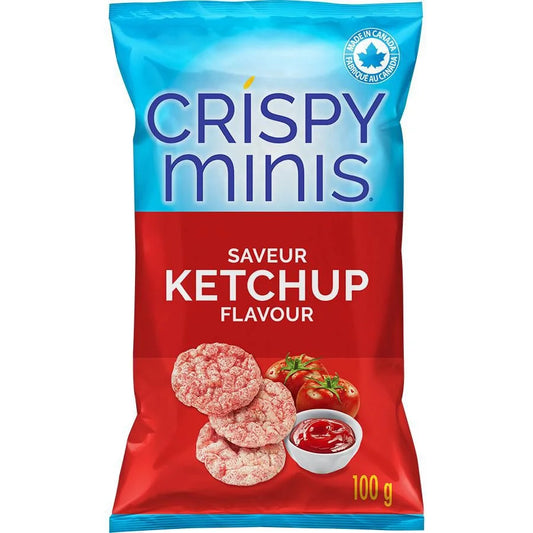 Quaker Crispy Minis Ketchup Brown Rice Chips, 100 g
