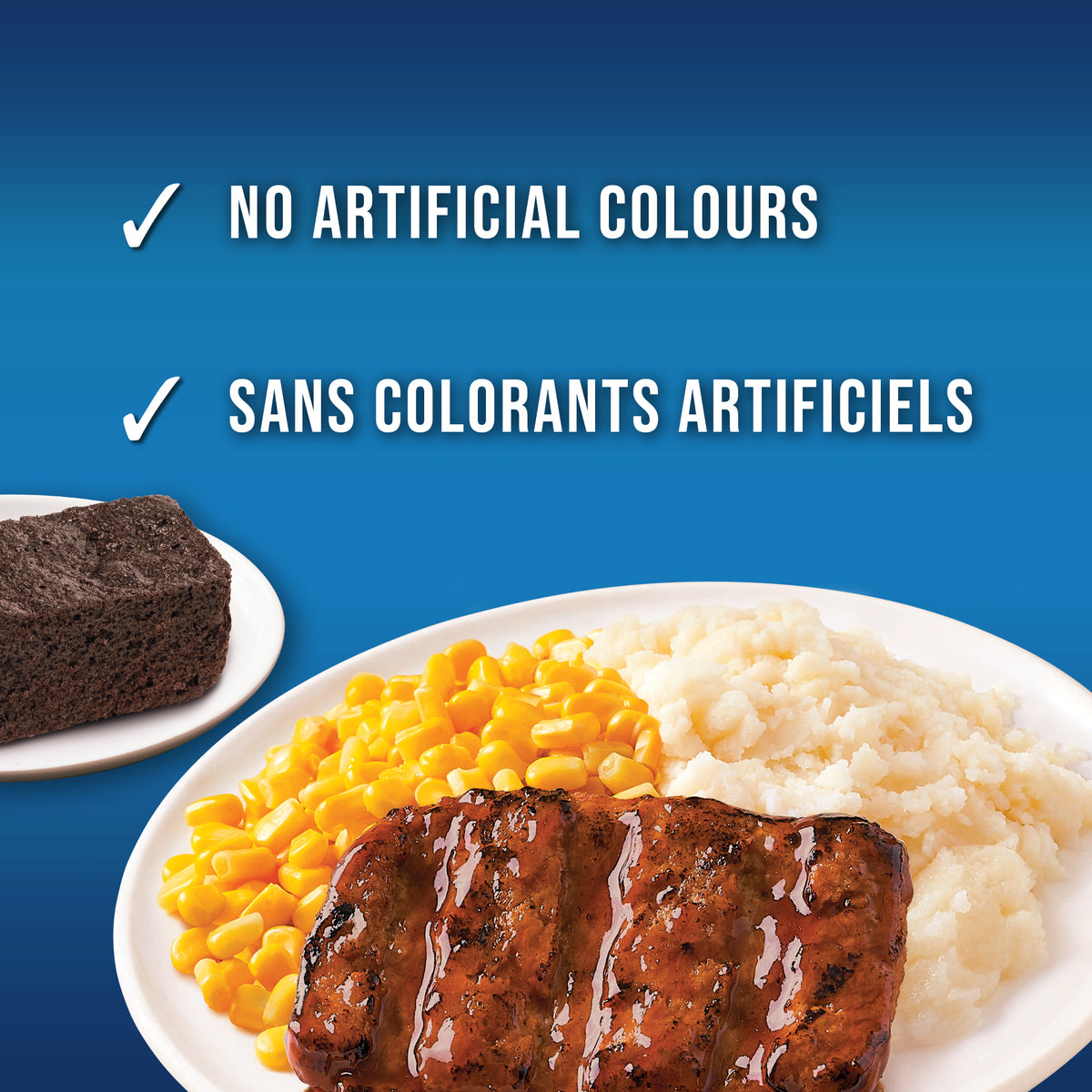 Swanson Rib Style Boneless Pork Frozen Dinner, 298 g