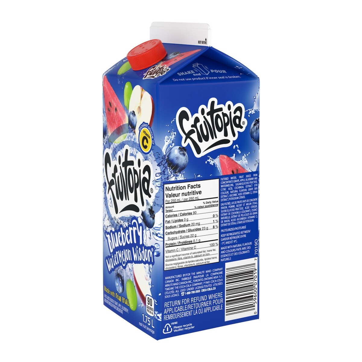 Fruitopia Blueberry Watermelon Wisdom Juice, 1.75 L