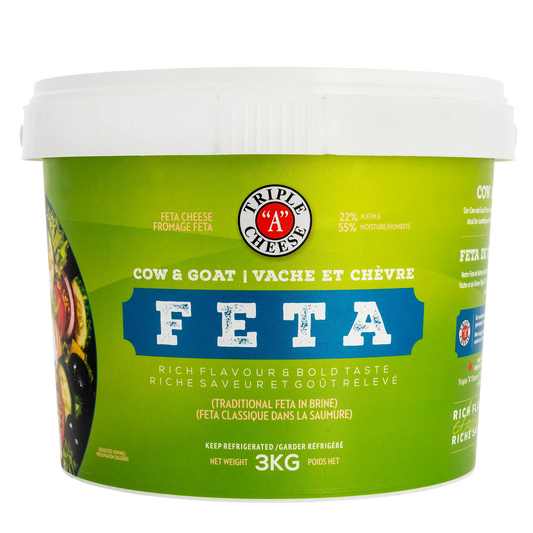 Triple A Cheese Cow & Goat Feta, 3 kg
