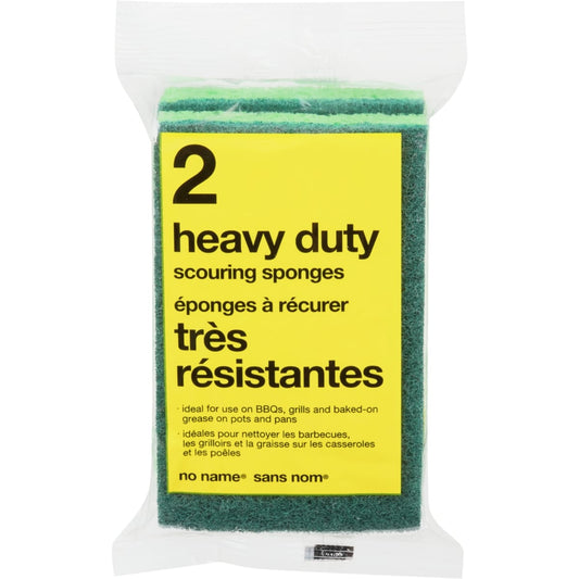 No Name Heavy Duty Scouring Sponges, 2 count