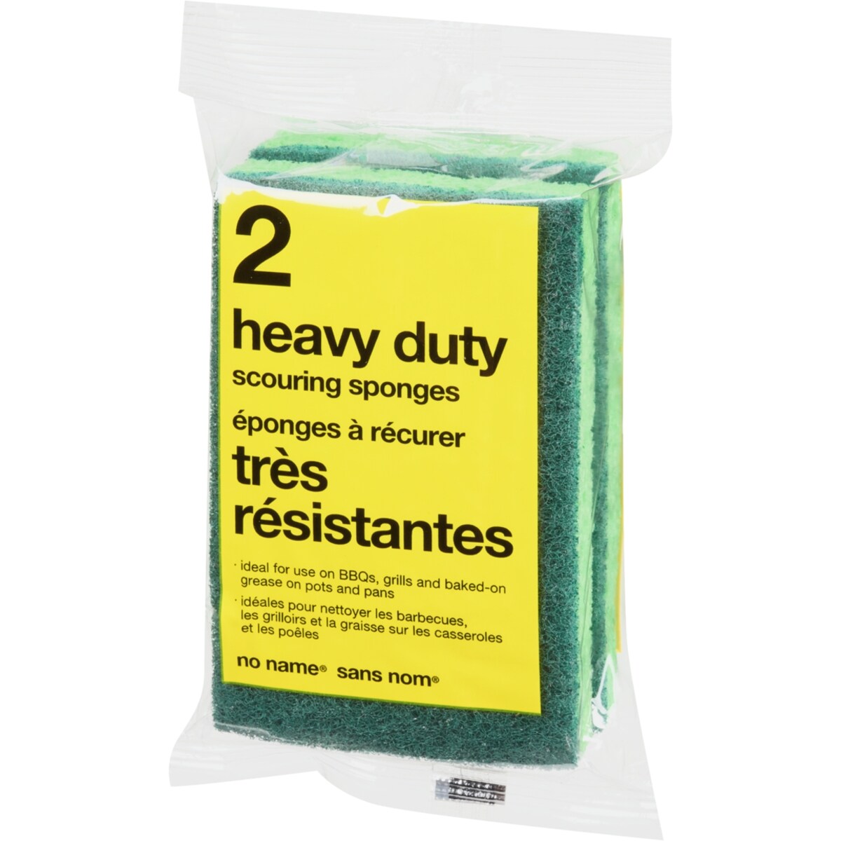 No Name Heavy Duty Scouring Sponges, 2 count