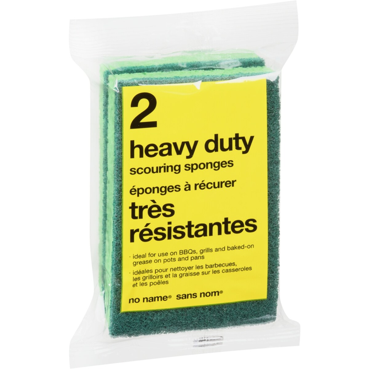 No Name Heavy Duty Scouring Sponges, 2 count