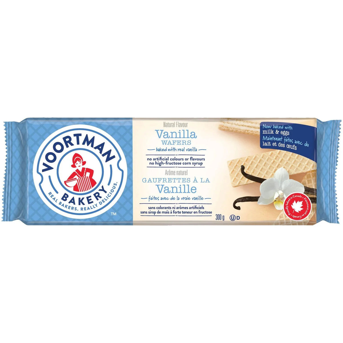 Voortman Vanilla Wafers, 300 g