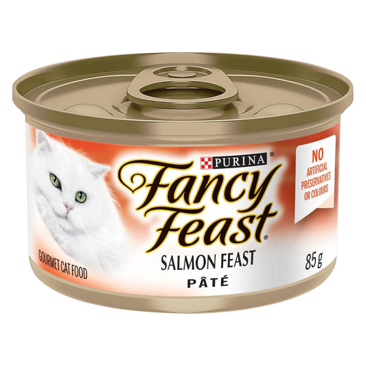 Fancy Feast Pate Salmon Wet Cat Food, 85 g