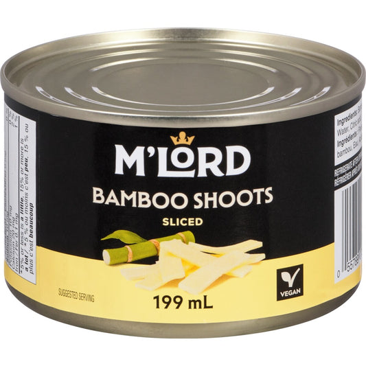 M'Lord Sliced Bamboo Shoots, 199 mL