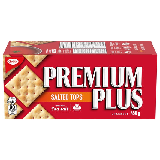 Christie Premium Plus Salted Tops Crackers, 450 g