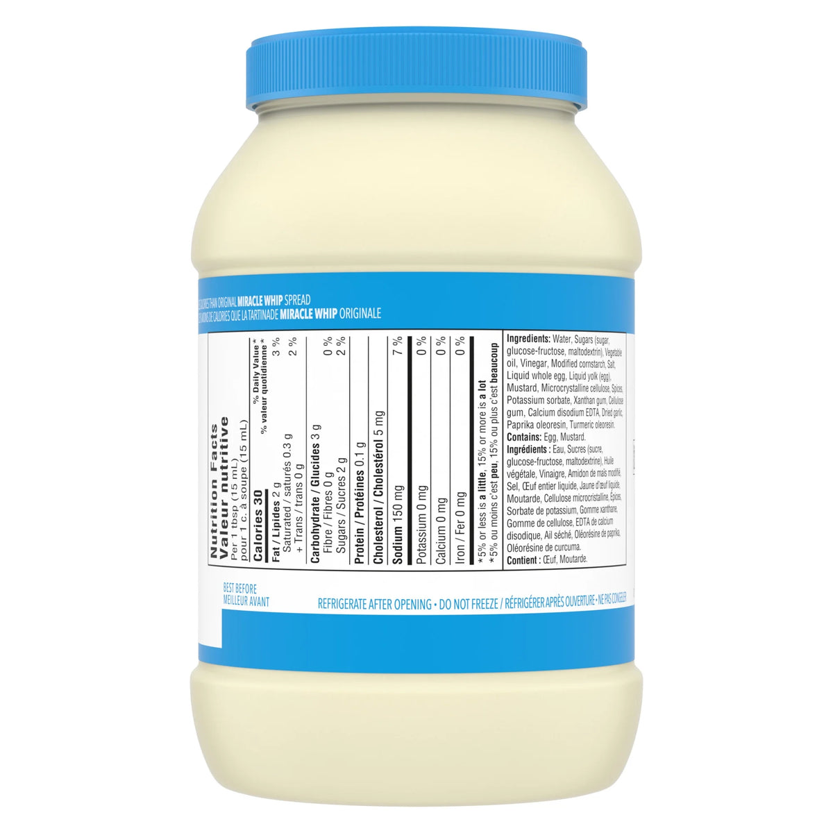 Miracle Whip Calorie Wise Spread, 890 mL
