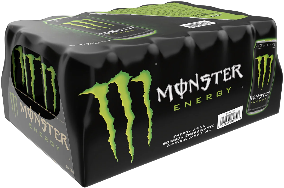 Monster Energy Drink, Original Flavour, 24 × 473 mL