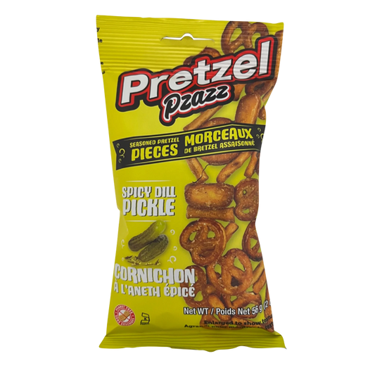 Pretzel Pzazz Spicy Dill Pickle, 12 × 56 g