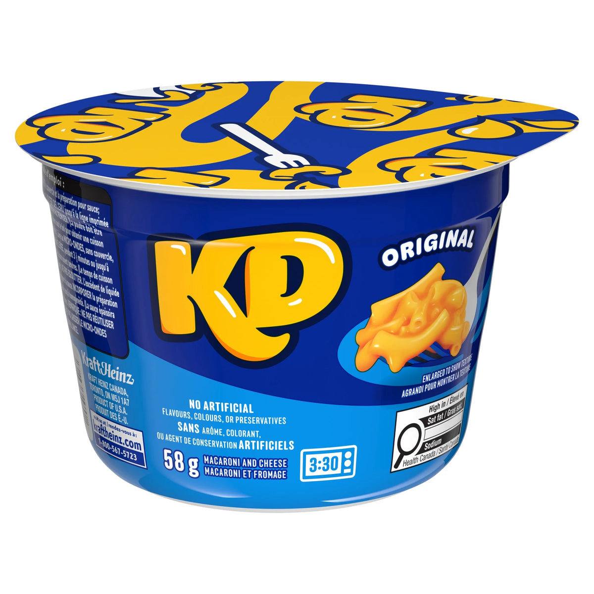 Kraft Dinner Original Macaroni & Cheese Snack Cup, 58 g