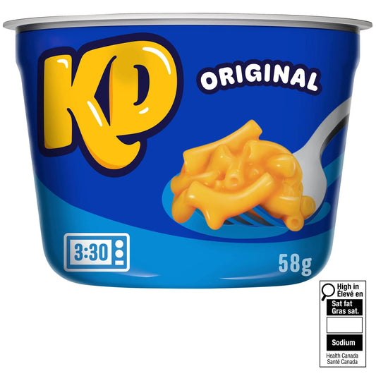 Kraft Dinner Original Macaroni & Cheese Snack Cup, 58 g