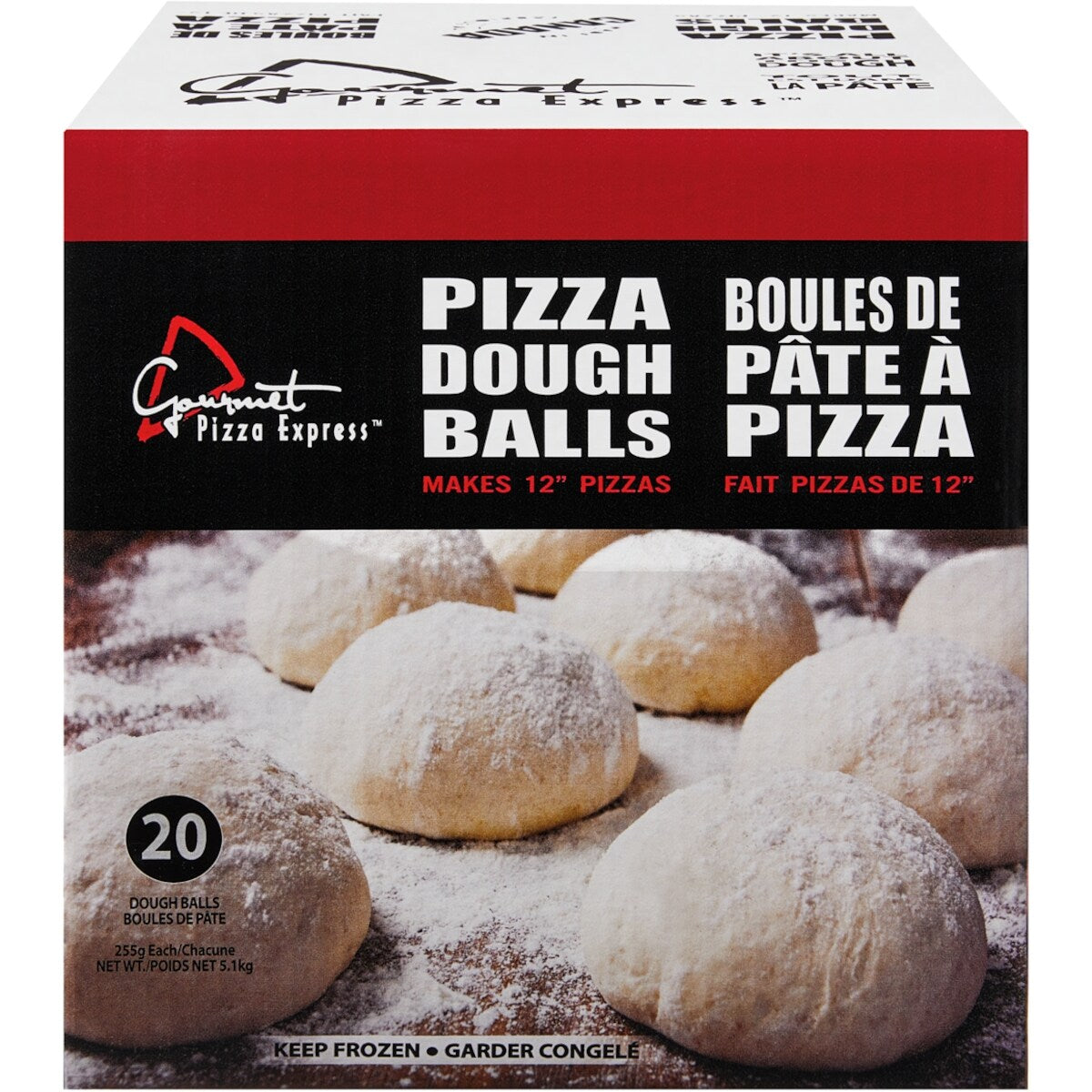Gourmet Pizza Express, Pizza Dough Balls, 20 × 255 g