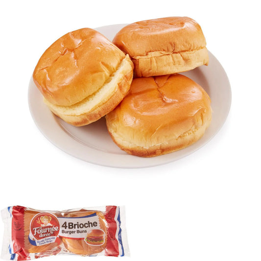 La Fournée Dorée Brioche Burger Buns, 4 Pack, 200 g