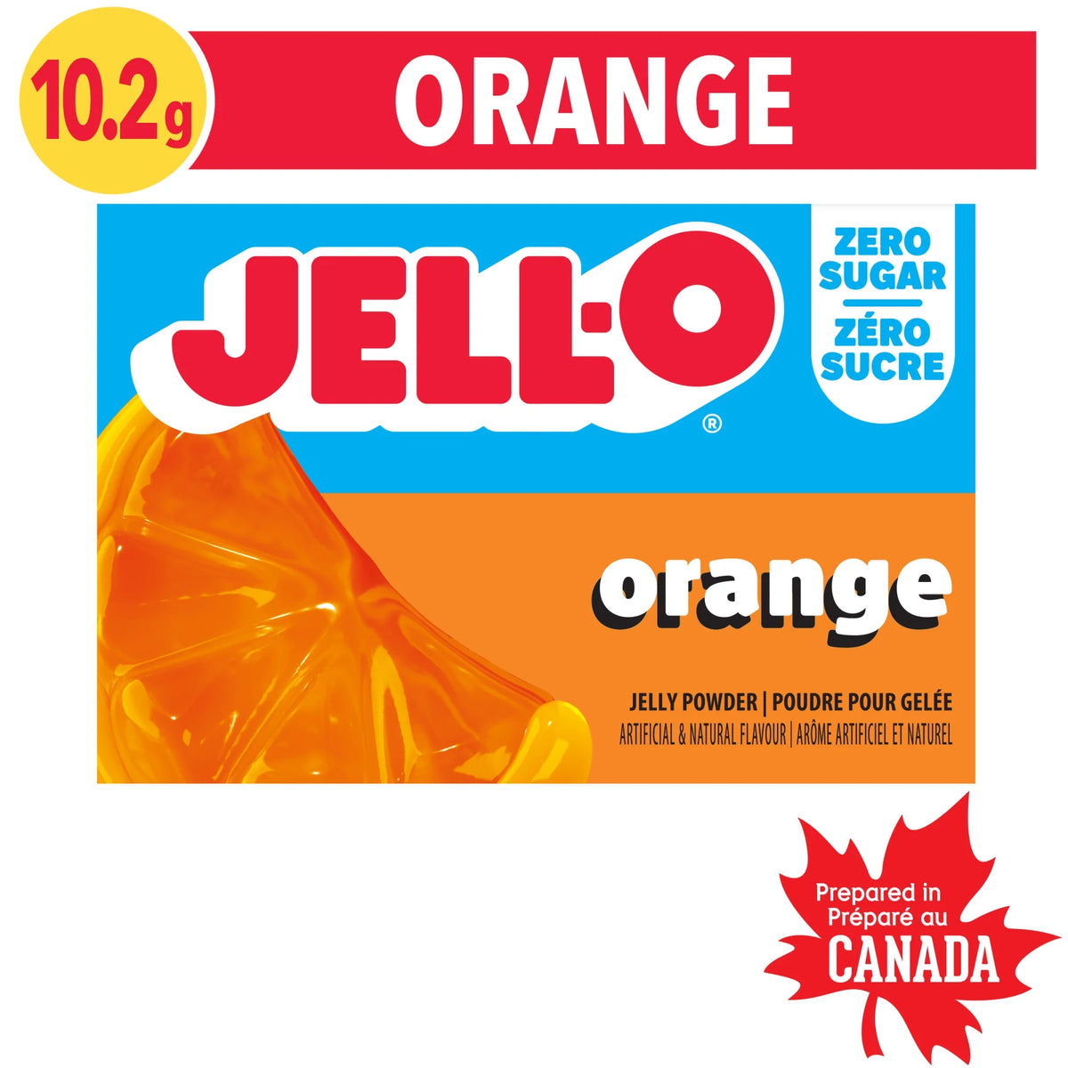 Jell-O Orange Jelly Powder Light, 10.2 g