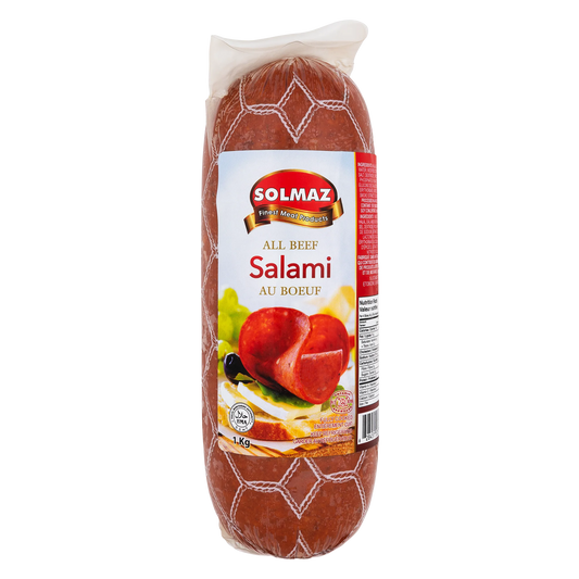 Solmaz Mild Halal Beef Salami, 1 kg (2.20 lb)